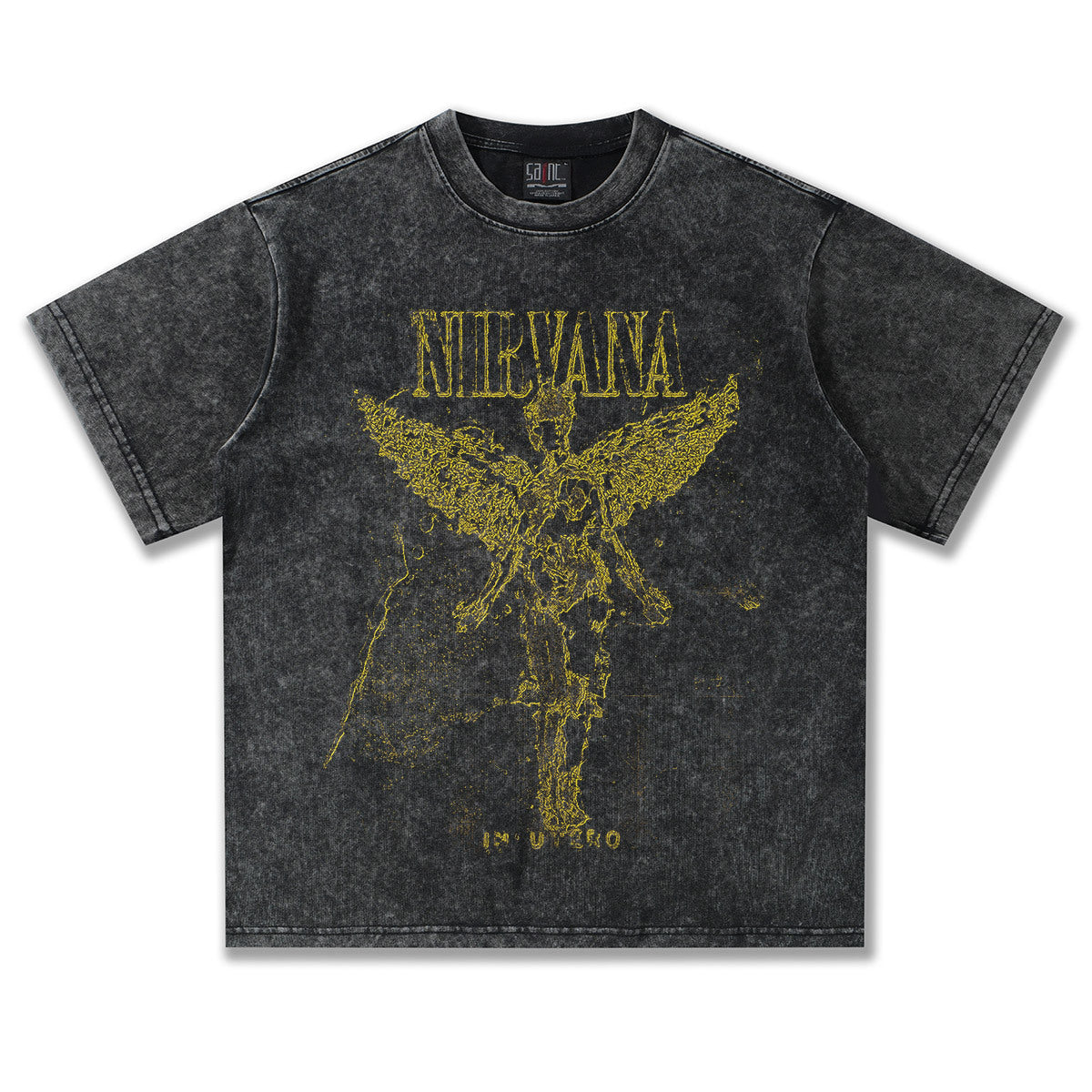 Nirvana In Utro Angel Grainy Design T-Shirt