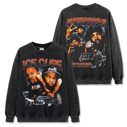 Ice Cube Double-sided Montage Sweatshirt