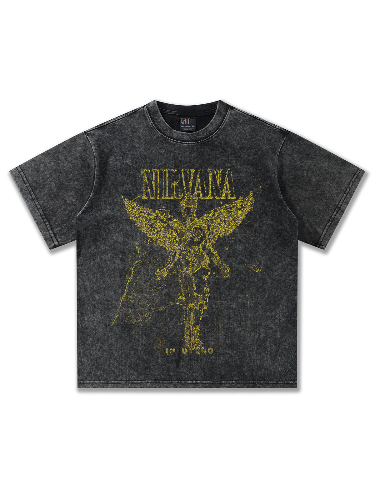 Nirvana In Utro Angel Grainy Design T-Shirt