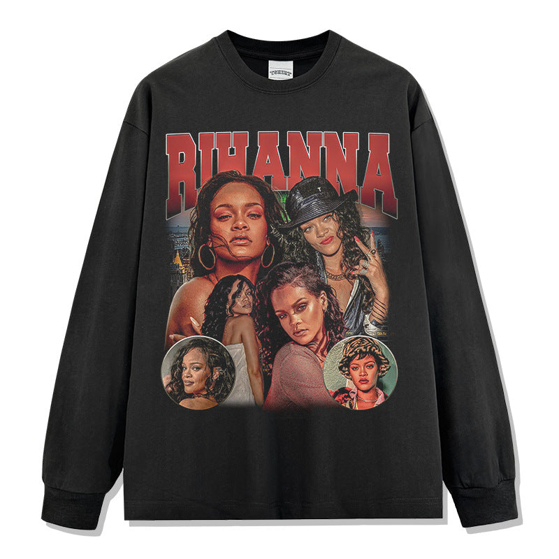 Rihanna Montage Print Sweatshirt