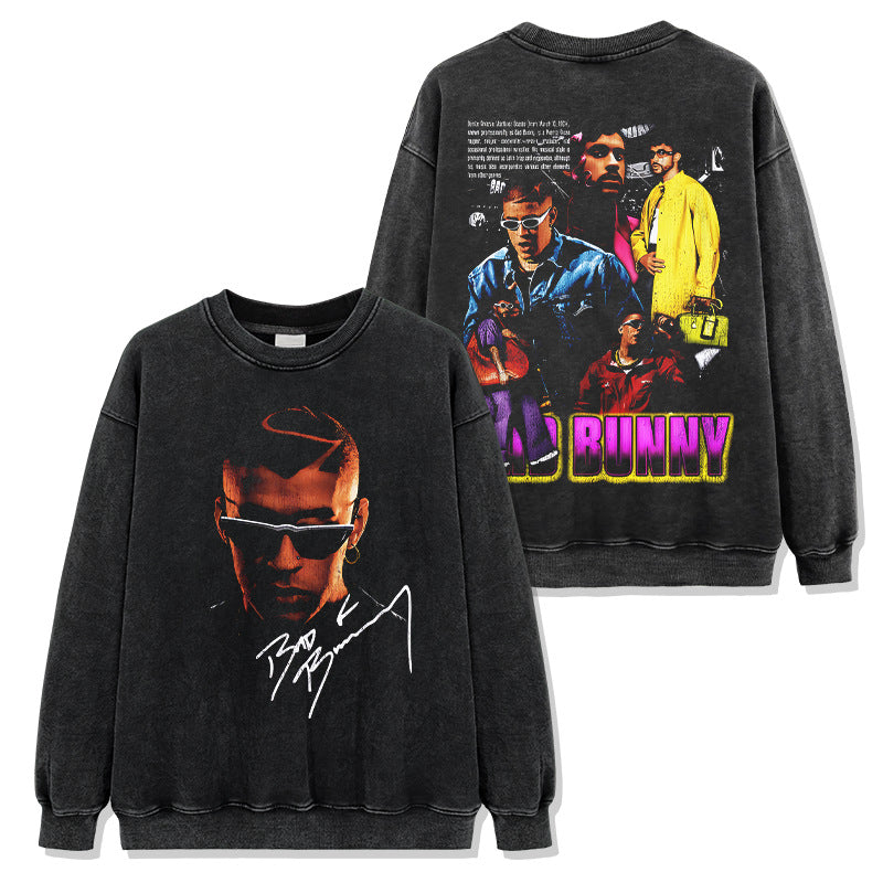 Bad Bunny Signature Face Colorful T-Shirt / Hoodie / Sweatshirt