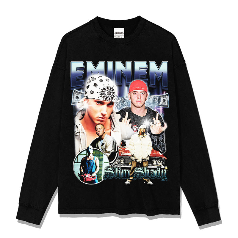 Eminem Slim Shady Blue Montage Sweatshirt