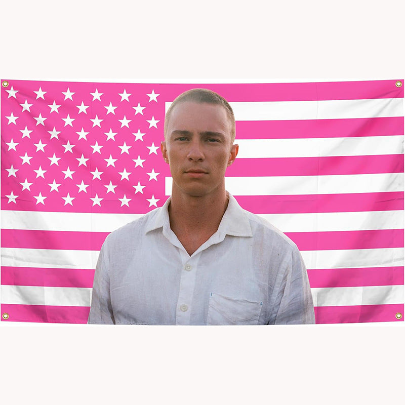 Drew Starkey Rafe Cameron Pink USA Flag Tapestry