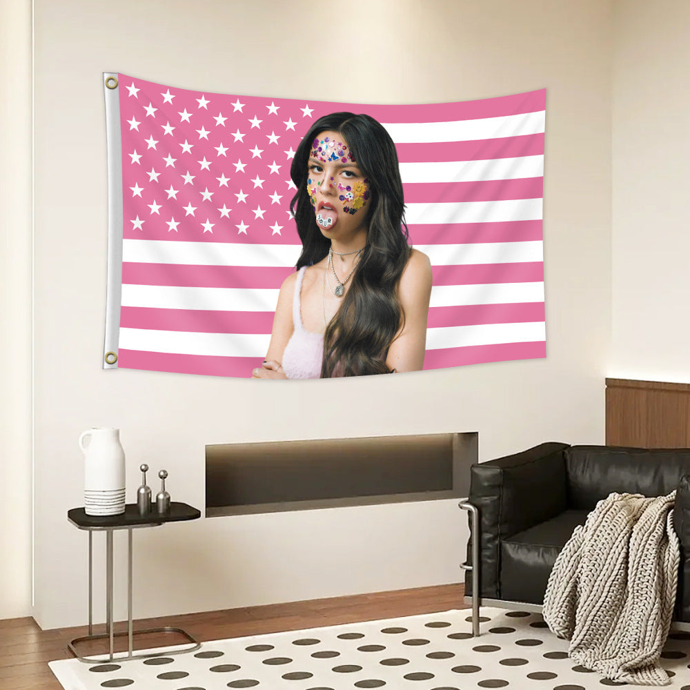 Olivia Rodrigo SOUR Tapestry Flag