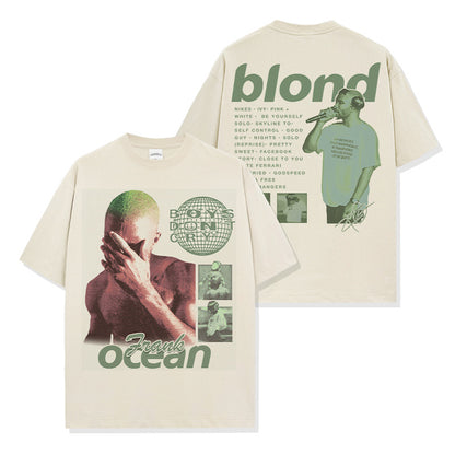 Frank Ocean Blond Album Green Montage T-shirt