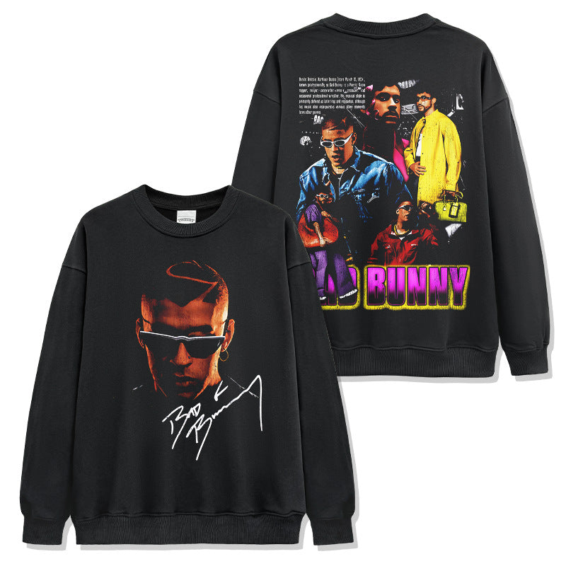 Bad Bunny Signature Face Colorful T-Shirt / Hoodie / Sweatshirt
