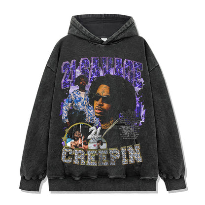 21 Savage Montage Creepin Hoodie