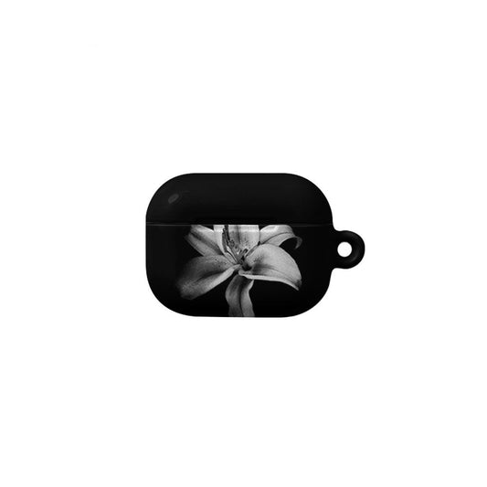 Black & White Lily Airpods Case