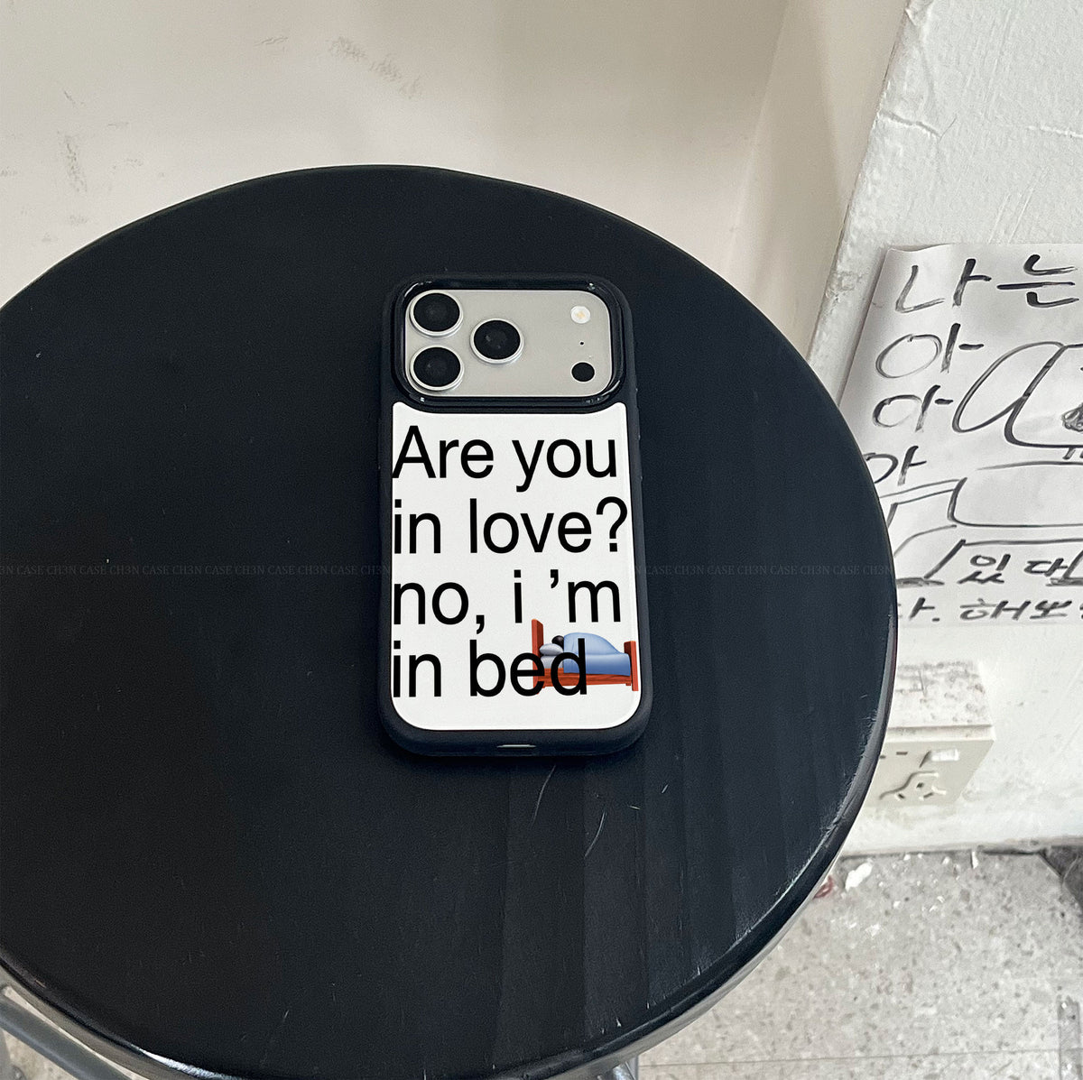 No I am In Bed iPhone Case