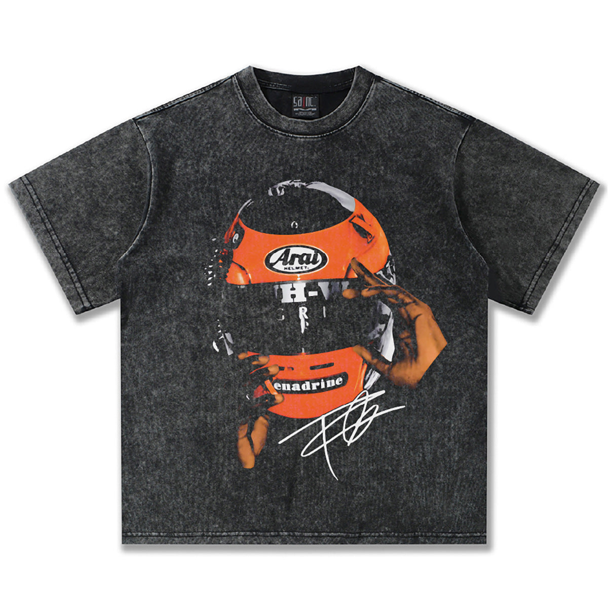 Frank Ocean Orange Aral Motorcycle Helmet T-Shirt