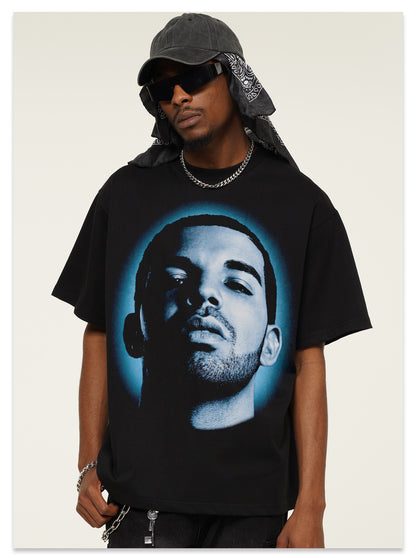 Drake Head T-Shirt Blue Design