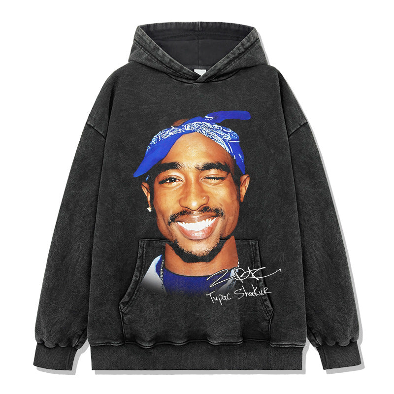 Tupac Smiling Signature Hoodie