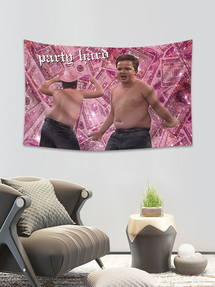 Noah Munck Party Hard Funny Tapestry