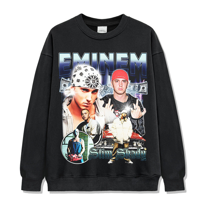 Eminem Slim Shady Blue Montage Sweatshirt