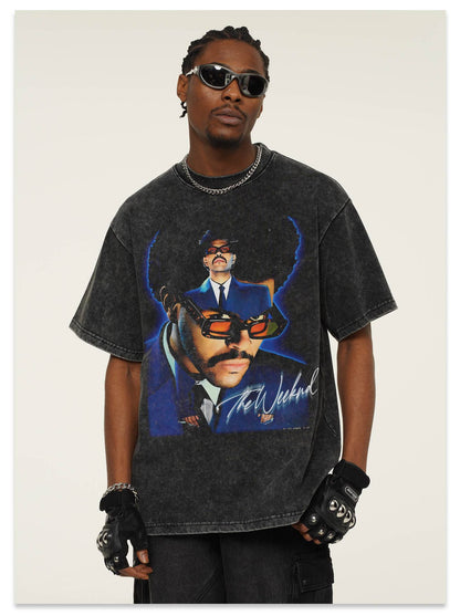 The Weeknd Double Blue Montage T-Shirt