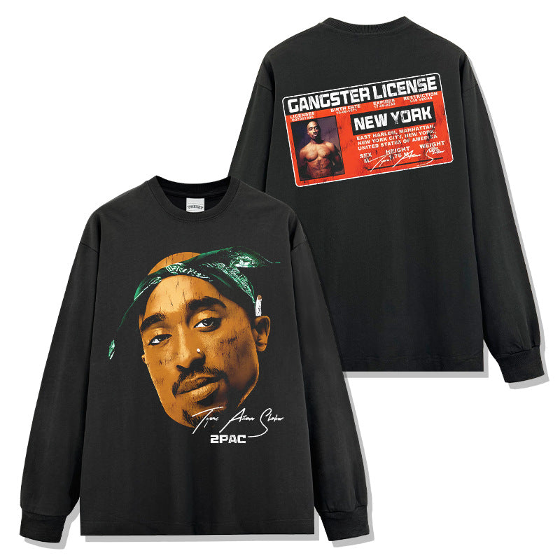 2pac Tupac Gangster license Sweatshirt