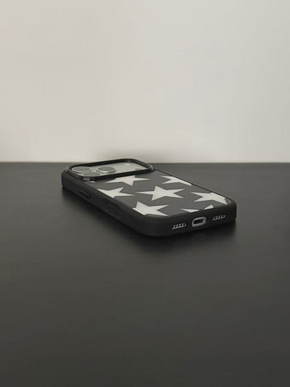 Black and White Stars iPhone Case