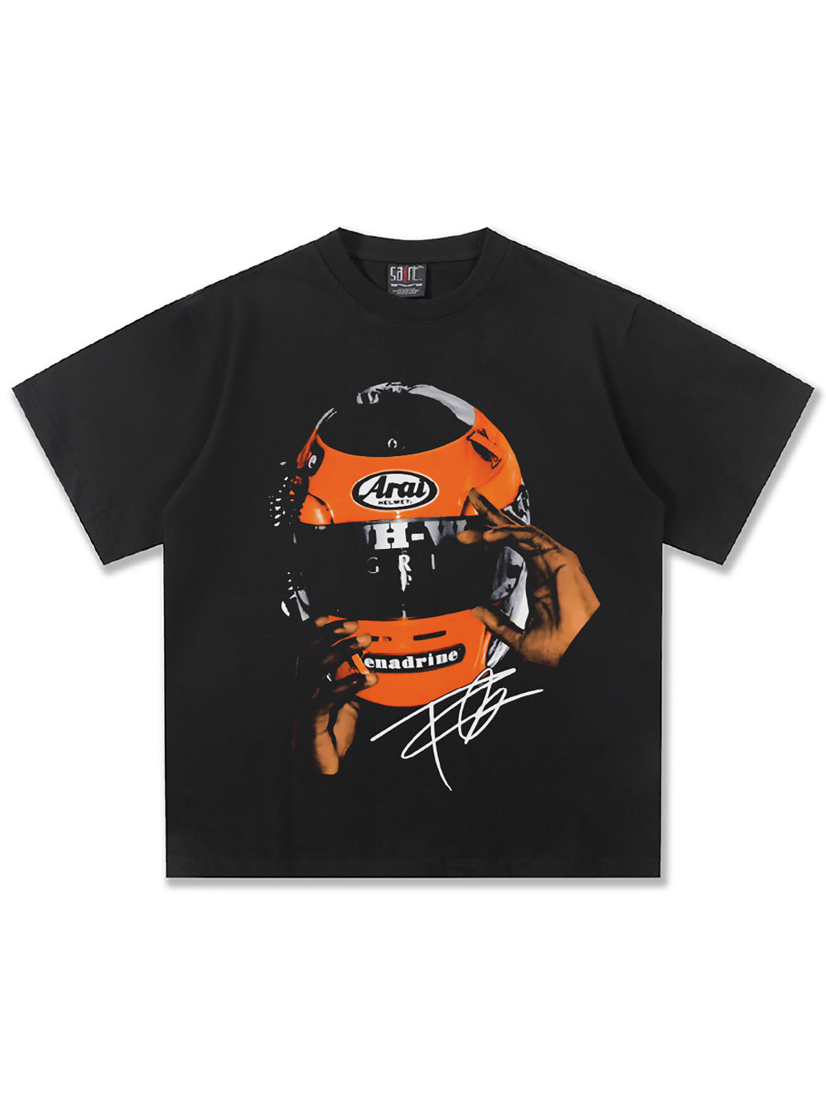Frank Ocean Orange Aral Motorcycle Helmet T-Shirt