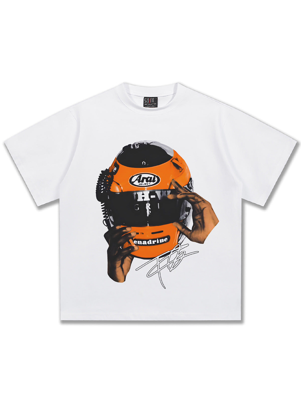 Frank Ocean Orange Aral Motorcycle Helmet T-Shirt