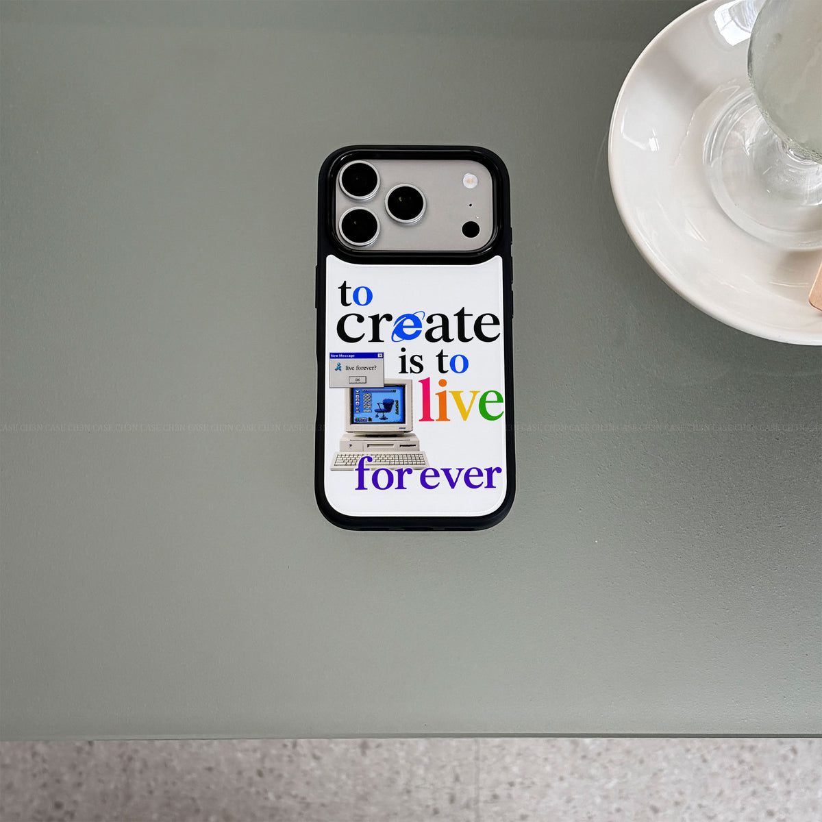 To Create Is To Live Forever iPhone Case