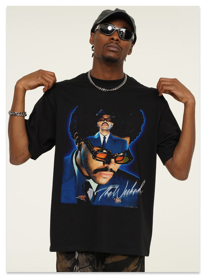 The Weeknd Double Blue Montage T-Shirt
