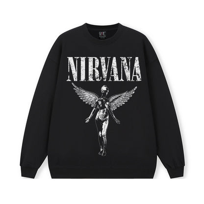 Nirvana Black and Grey - Hoodie & Sweatshirt