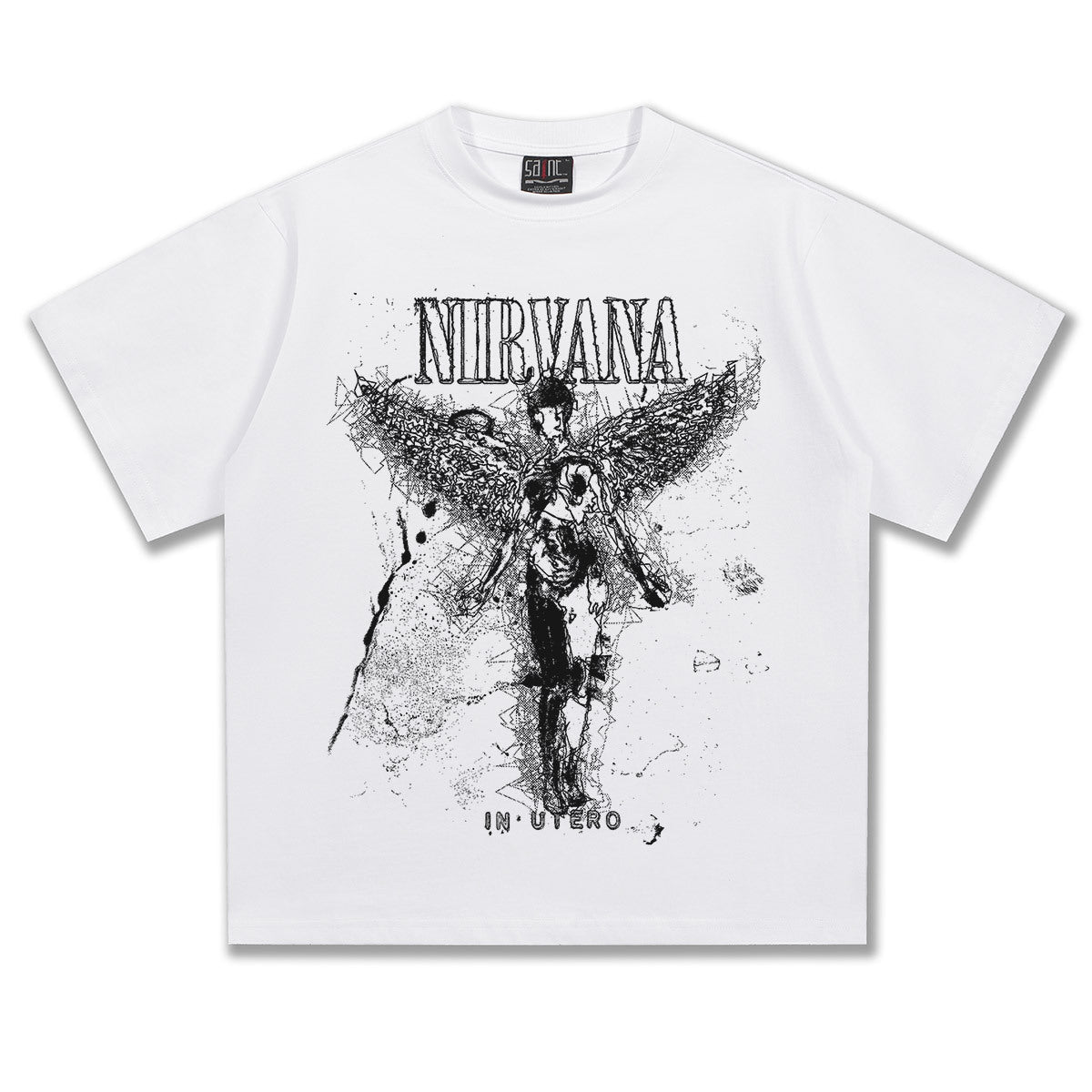 Nirvana In Utro Angel Grainy Design T-Shirt