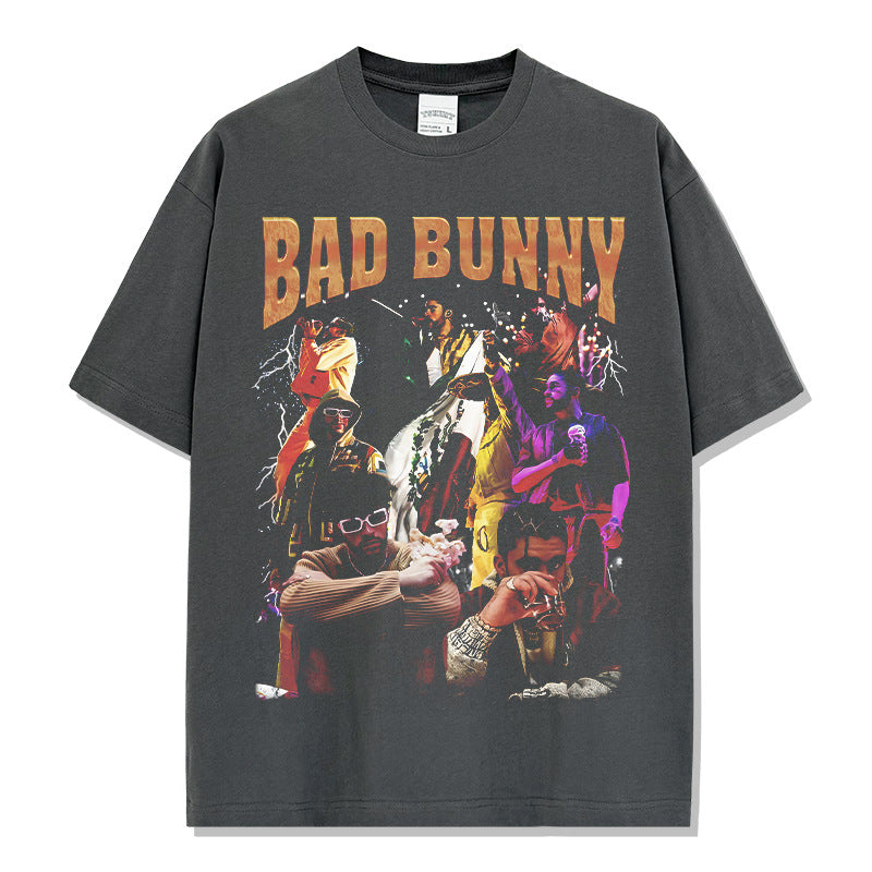 Retro Bad Bunny Collage T-shirt