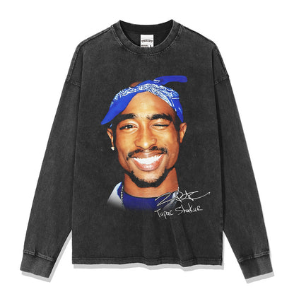 Tupac Smiling Signature Sweatshirt