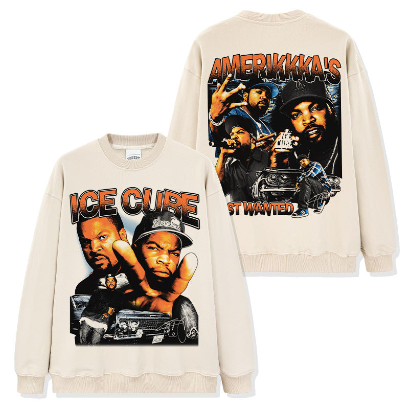 Ice Cube Double-sided Montage Sweatshirt