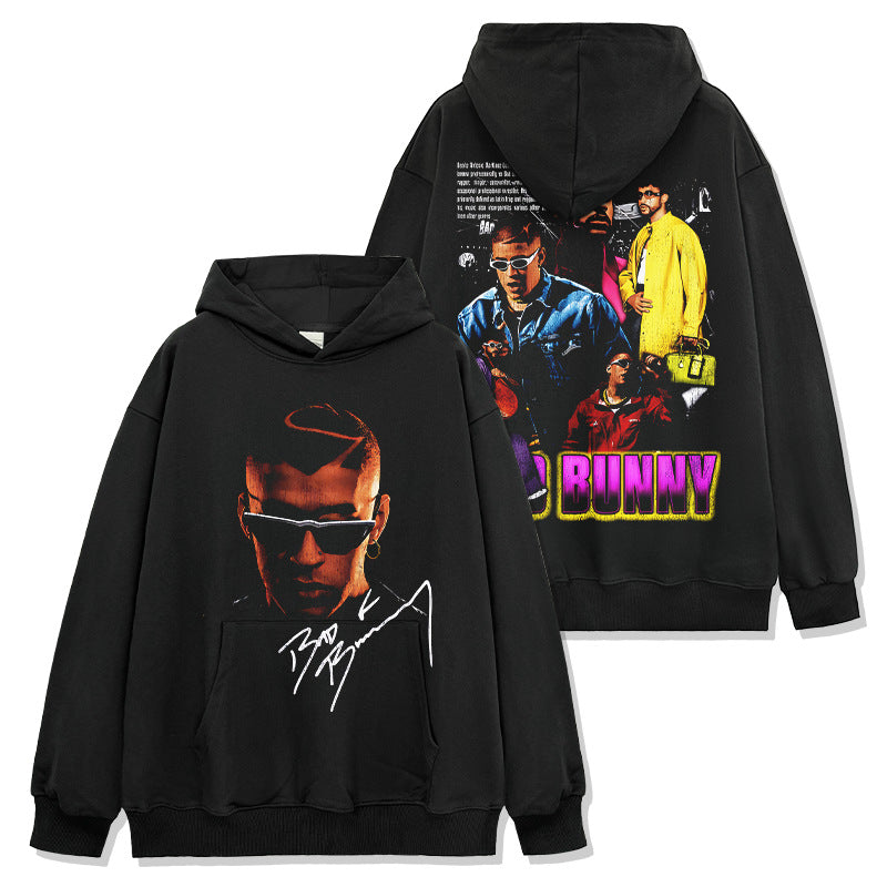 Bad Bunny Signature Face Colorful T-Shirt / Hoodie / Sweatshirt