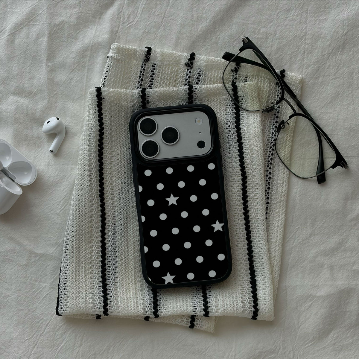 Polka Dot Stars iPhone Case