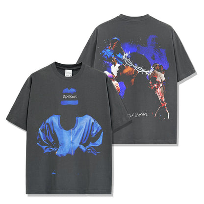 Blue-themed Kendrick Lamar T-Shirt