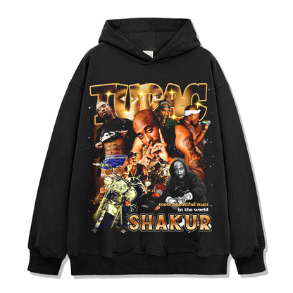 Tupac Shakur One-Sided Print Hoodie