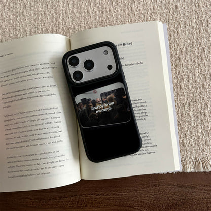 Find joy in the moment iPhone Case