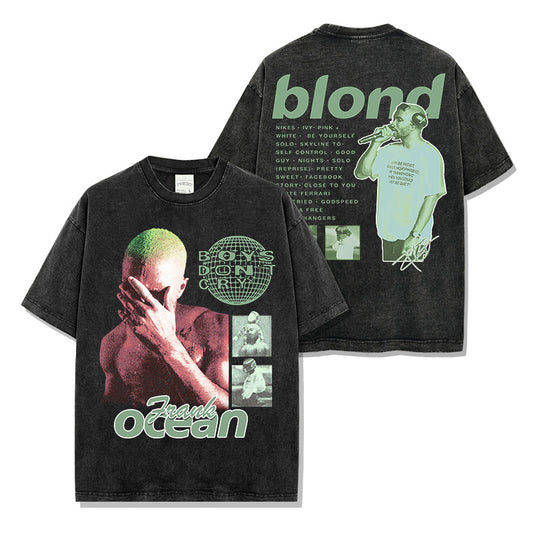 Frank Ocean Blond Album Green Montage T-shirt