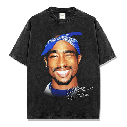 Tupac Smiling Signature T-shirt