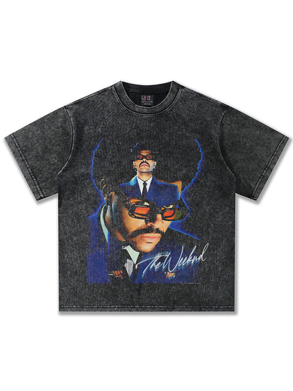 The Weeknd Double Blue Montage T-Shirt