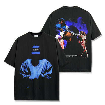 Blue-themed Kendrick Lamar T-Shirt