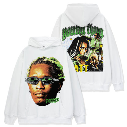 Young Thug Double-sided Green Hoodie