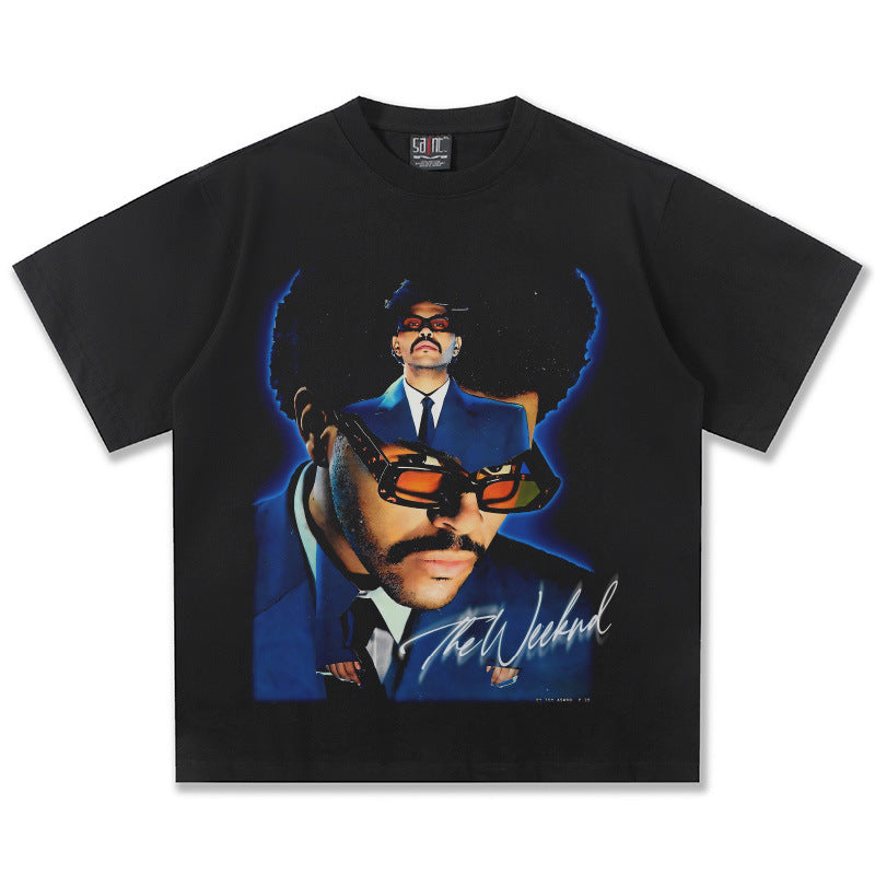 The Weeknd Double Blue Montage T-Shirt