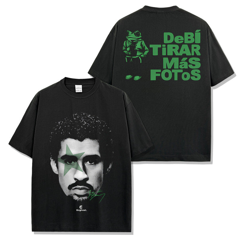 Bad Bunny DeBÍ TiRAR MáS FOToS Green Design T-shirt / Hoodie / Sweatshirt