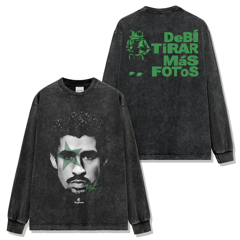 Bad Bunny DeBÍ TiRAR MáS FOToS Green Design T-shirt / Hoodie / Sweatshirt