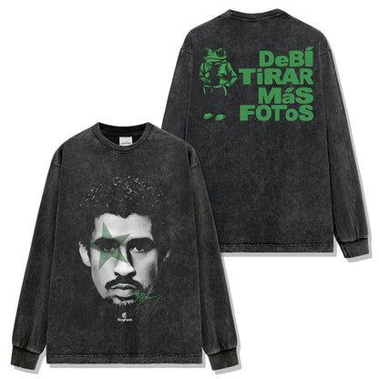 Bad Bunny DeBÍ TiRAR MáS FOToS Green Design T-shirt / Hoodie / Sweatshirt