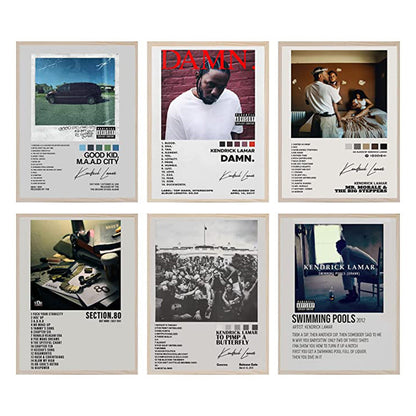 Set of Kendrick Lamar Album Covers Canvas Posters