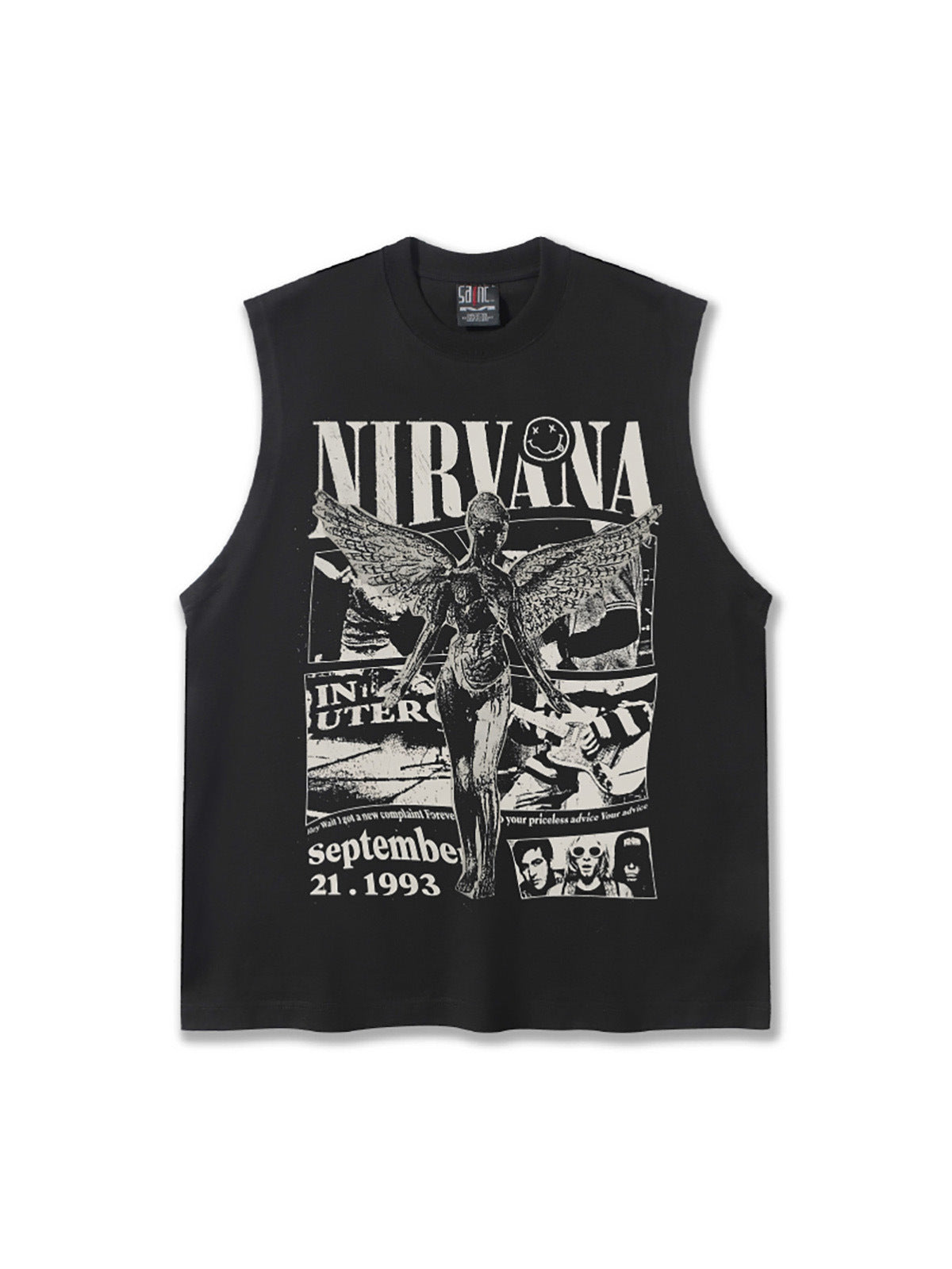 NIRVANA In Utero Angel Retro Graphic Design Tank Top
