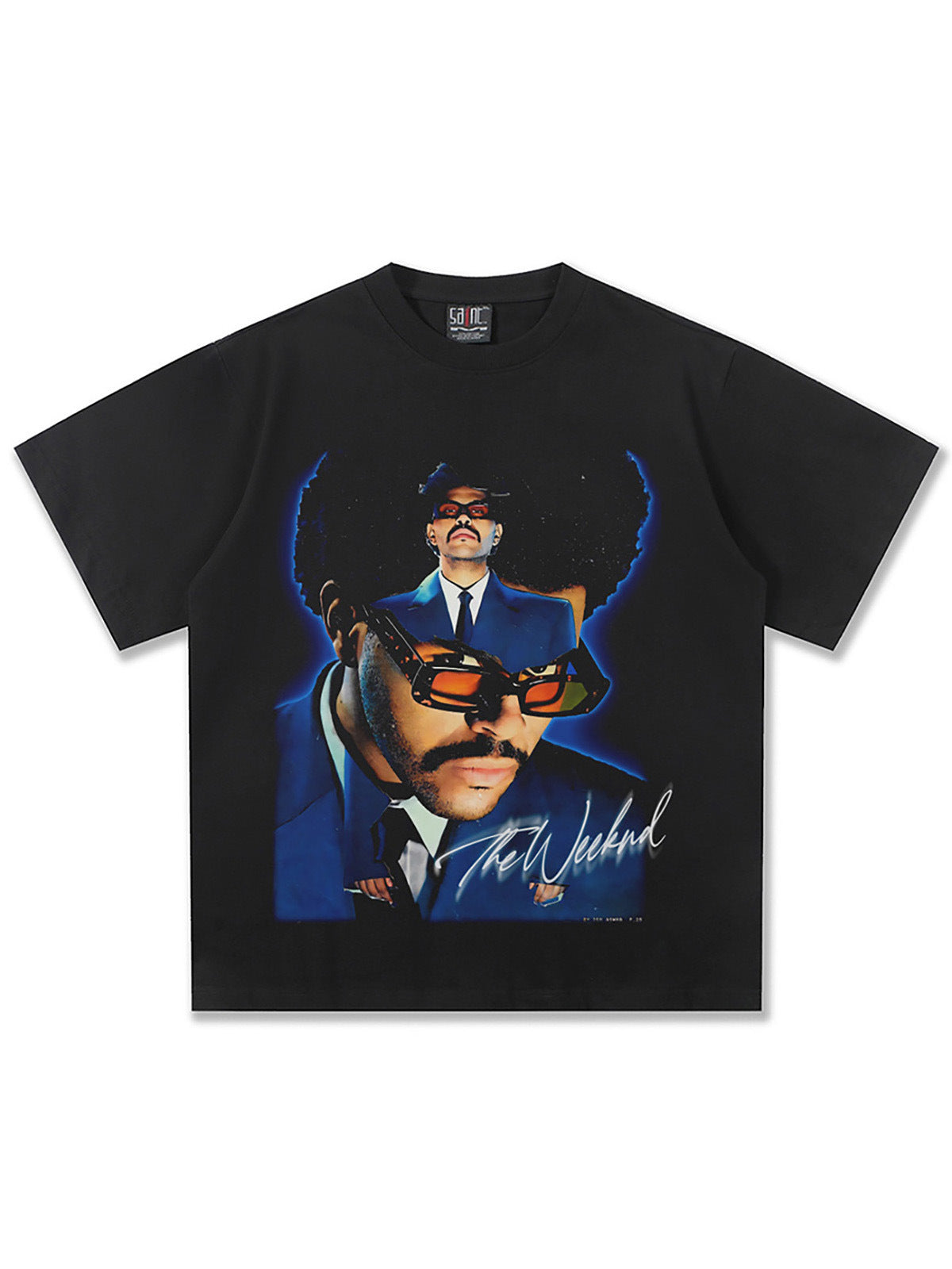 The Weeknd Double Blue Montage T-Shirt