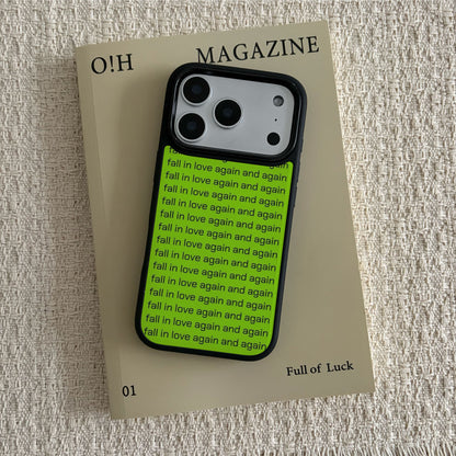 Fall In Love Again and Again iPhone Case