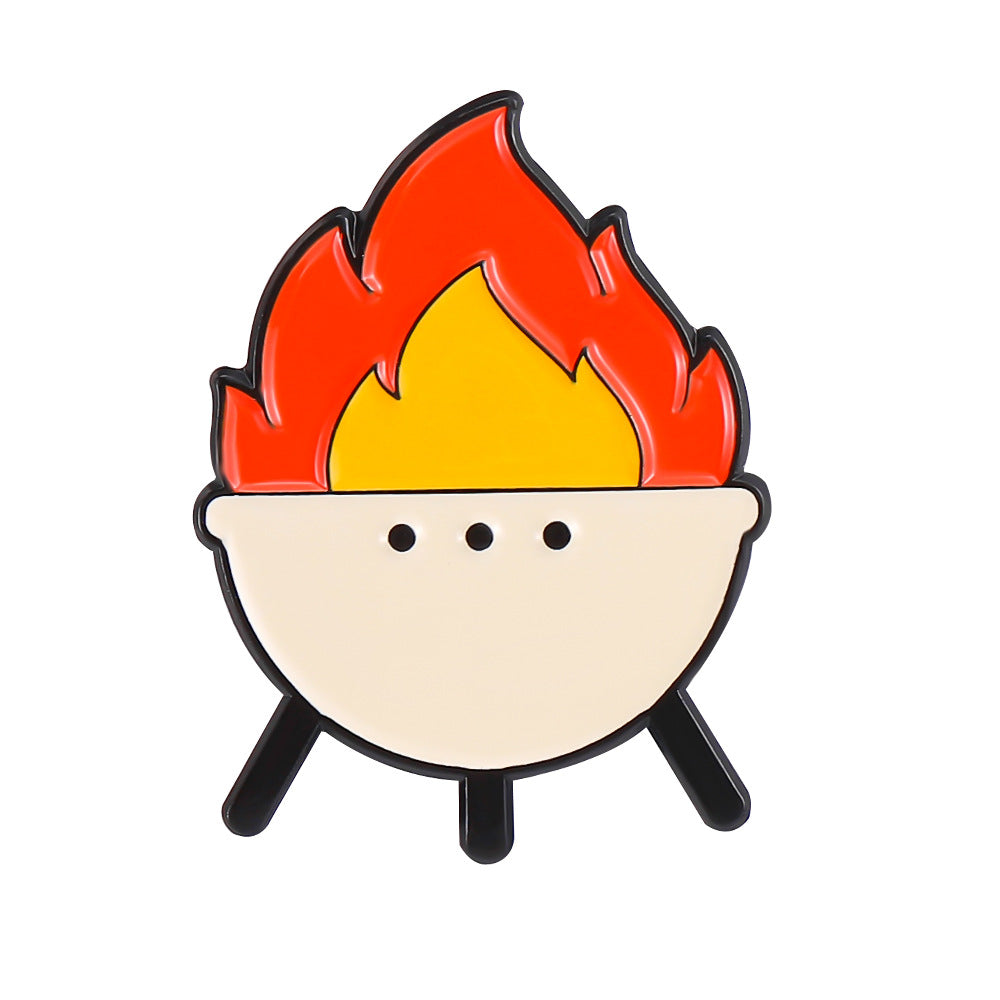 Camping Basics Accessories Metal Pin Badges