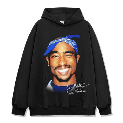 Tupac Smiling Signature Hoodie